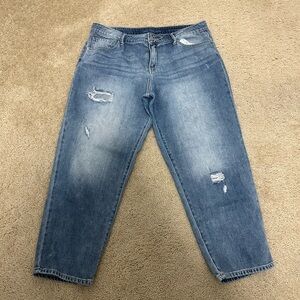 Calvin Klein Distressed Boyfriend Jeans Size‎ 12 (31 waist) VGUC